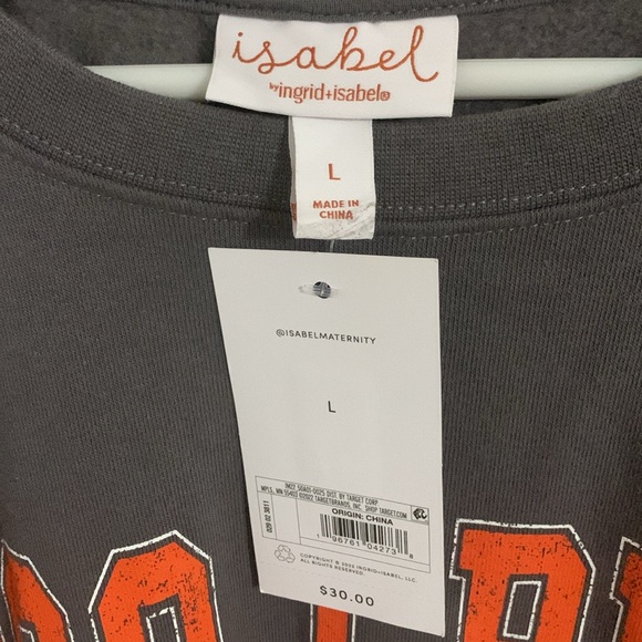 Boo Crew Maternity crew neck sweat shirt - Picture 3 of 6